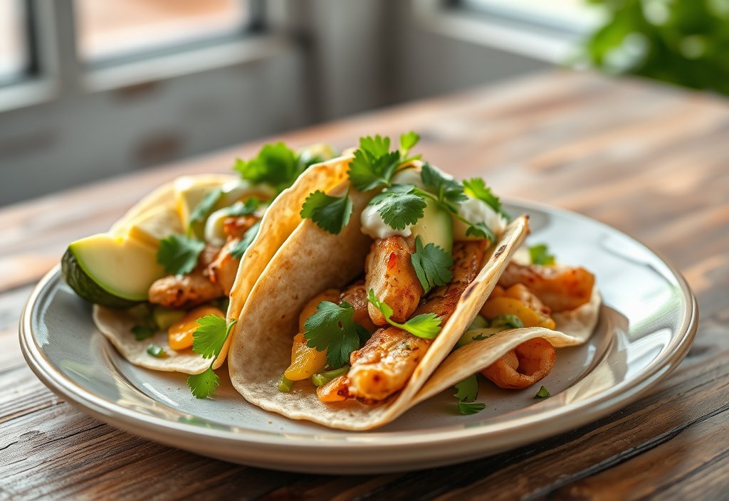 Soft tacos s grilovaným kuřetem