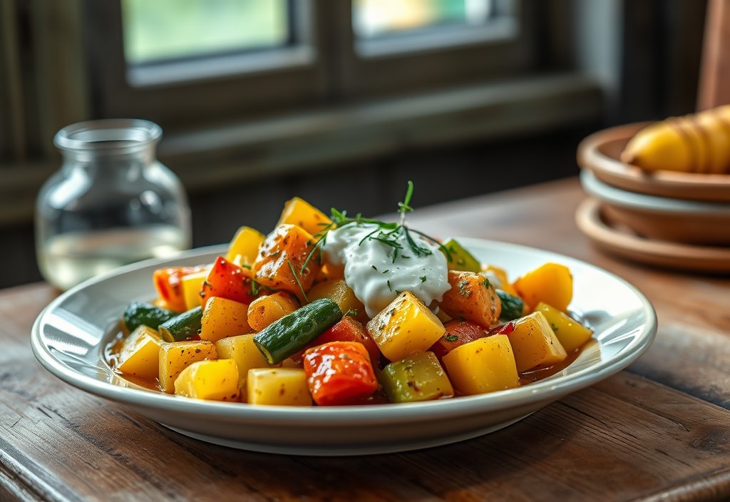 Ratatouille s bramborami